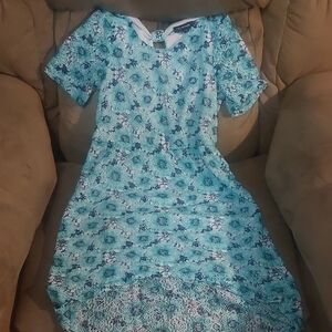 🏖🌷My Michelle Blue Floral High Low Dress